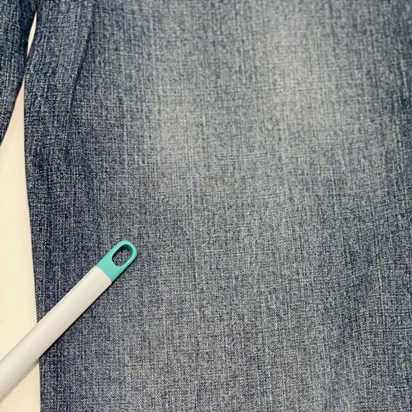 Women's Xhilaration Vintage Wide Leg Cropped Jeans Size 11 Medium Wash Flare - Picture 5 of 12